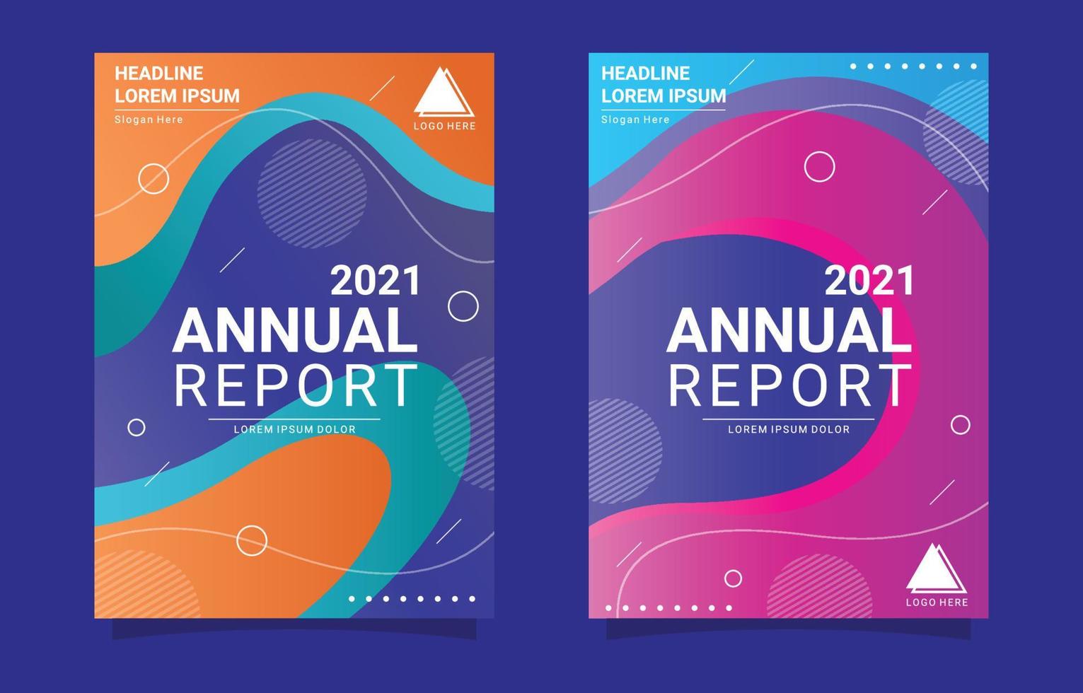 Annual Report Template vector