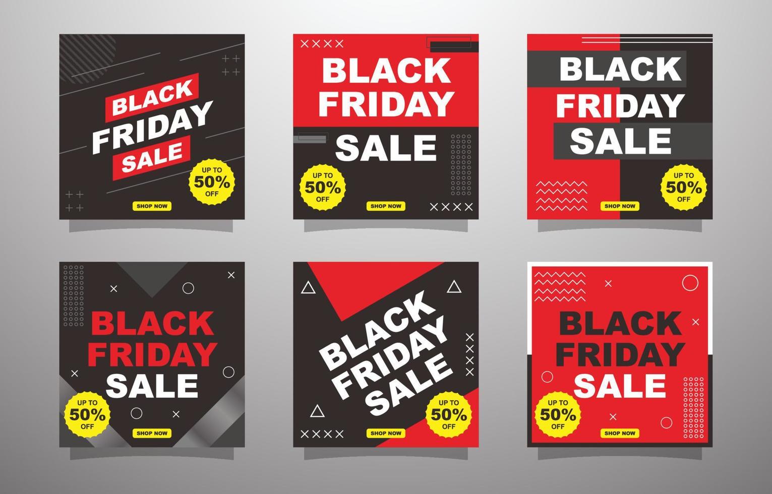 Black Friday Campaign for Social Media Post vector