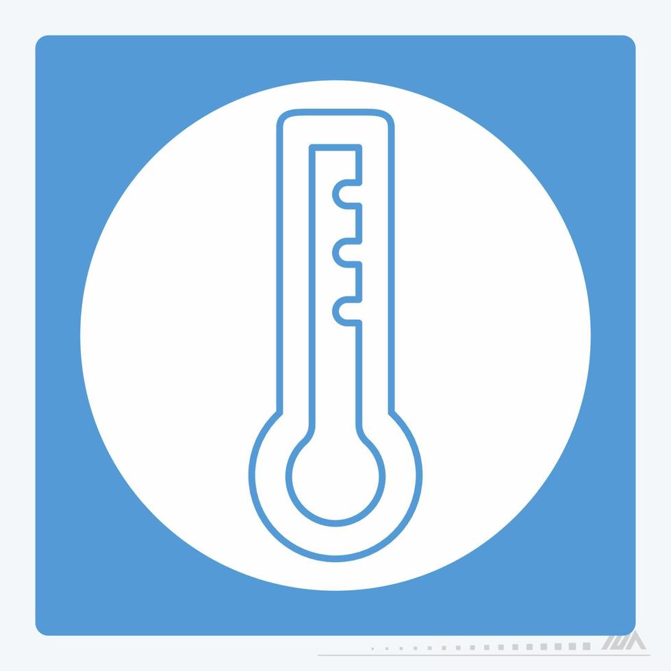 Icon Vector of Temperature - White Moon Style
