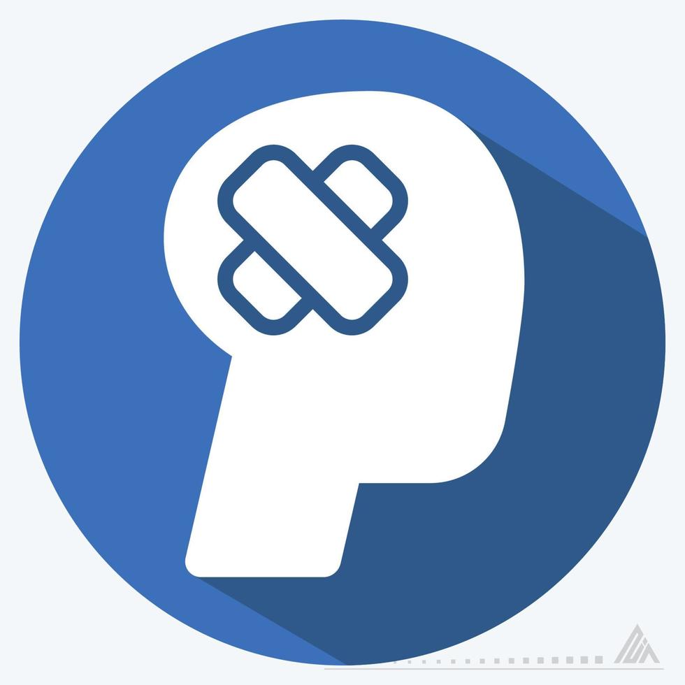 Icon Vector of Accident - Long Shadow Style