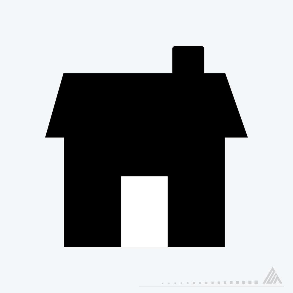 Vector Graphic of House - Black Style
