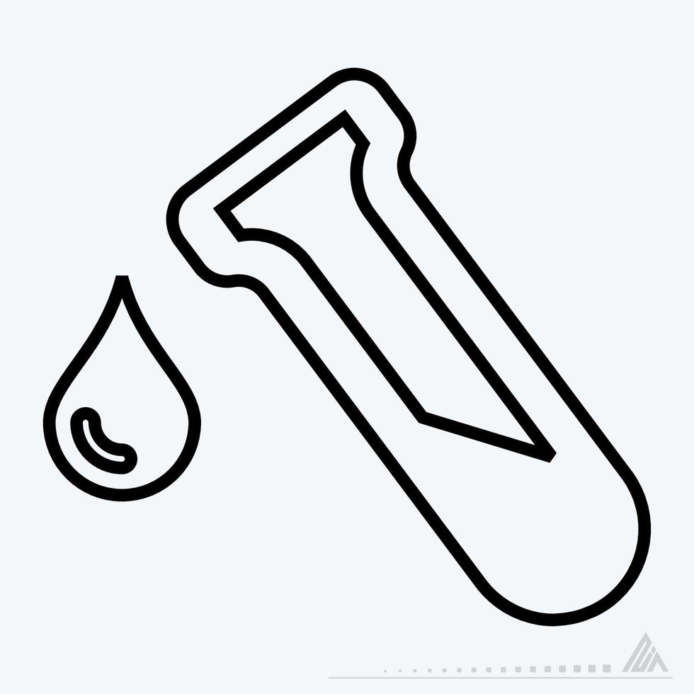 vector de icono de gota - estilo de línea