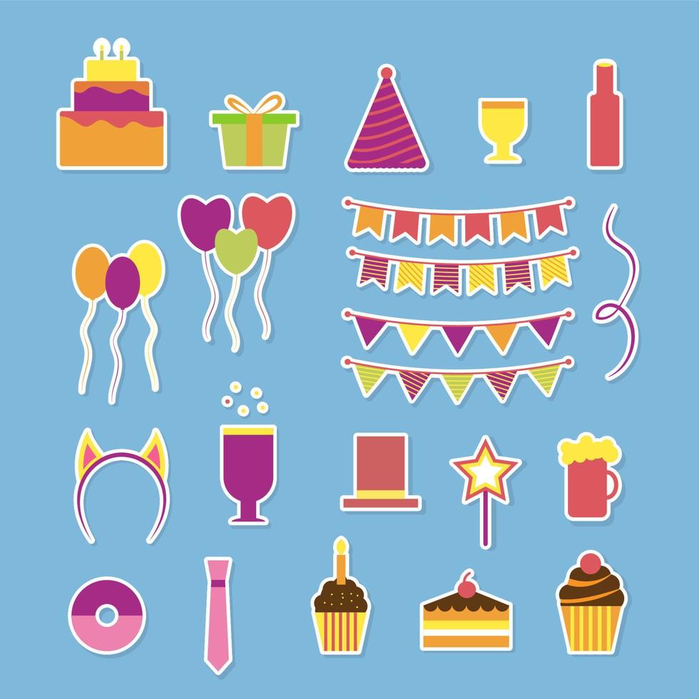 Party Element Decoration Icon vector