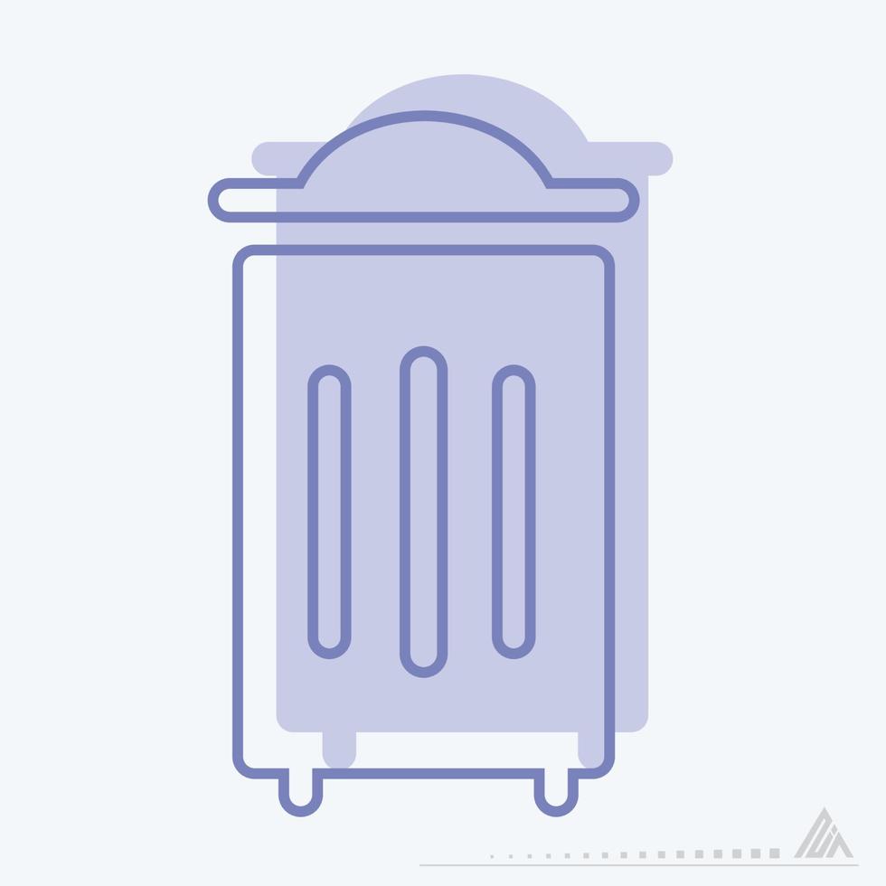 Vector Graphic of Rubbish Bin - Twins Style