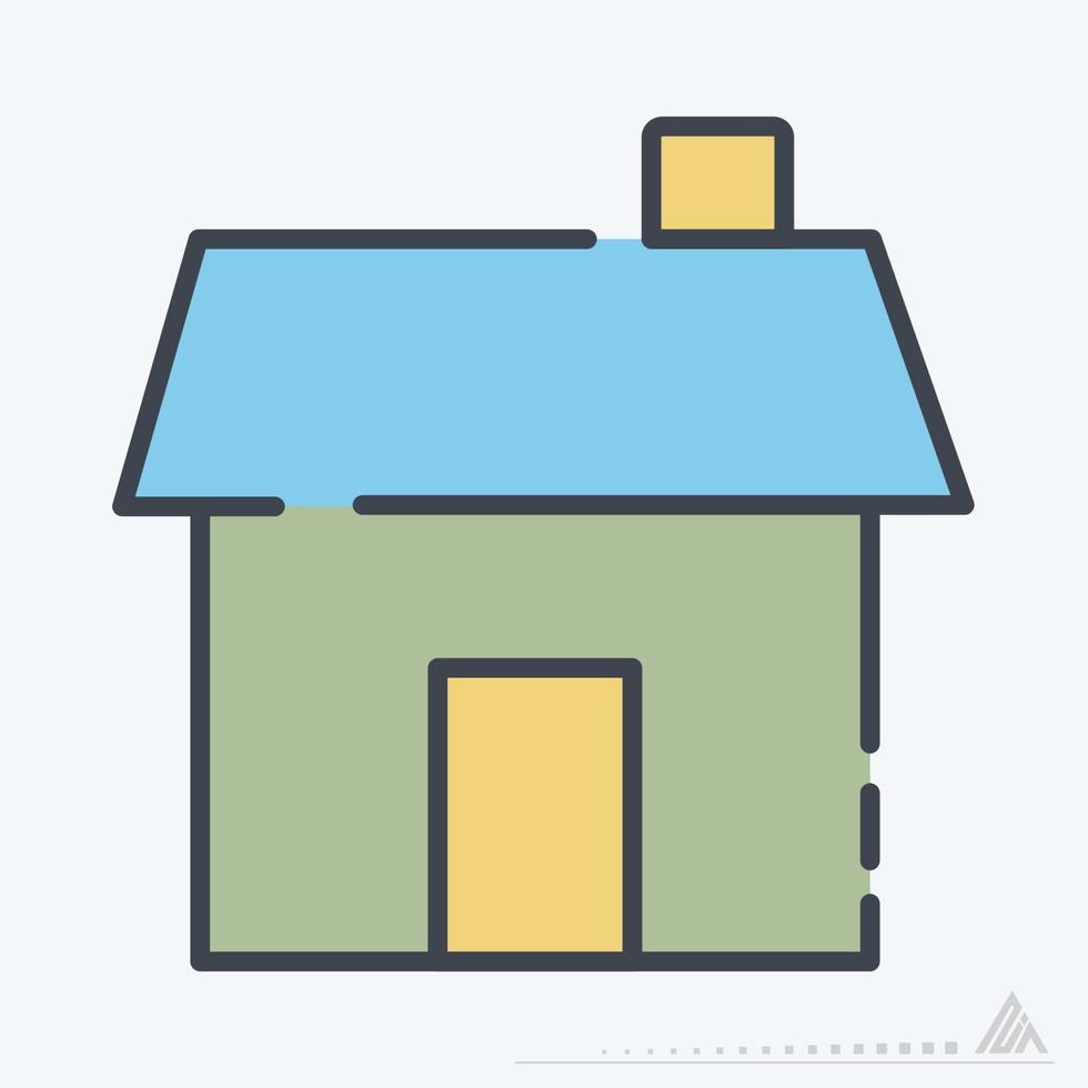 Vector Graphic of House - Line Cut Style