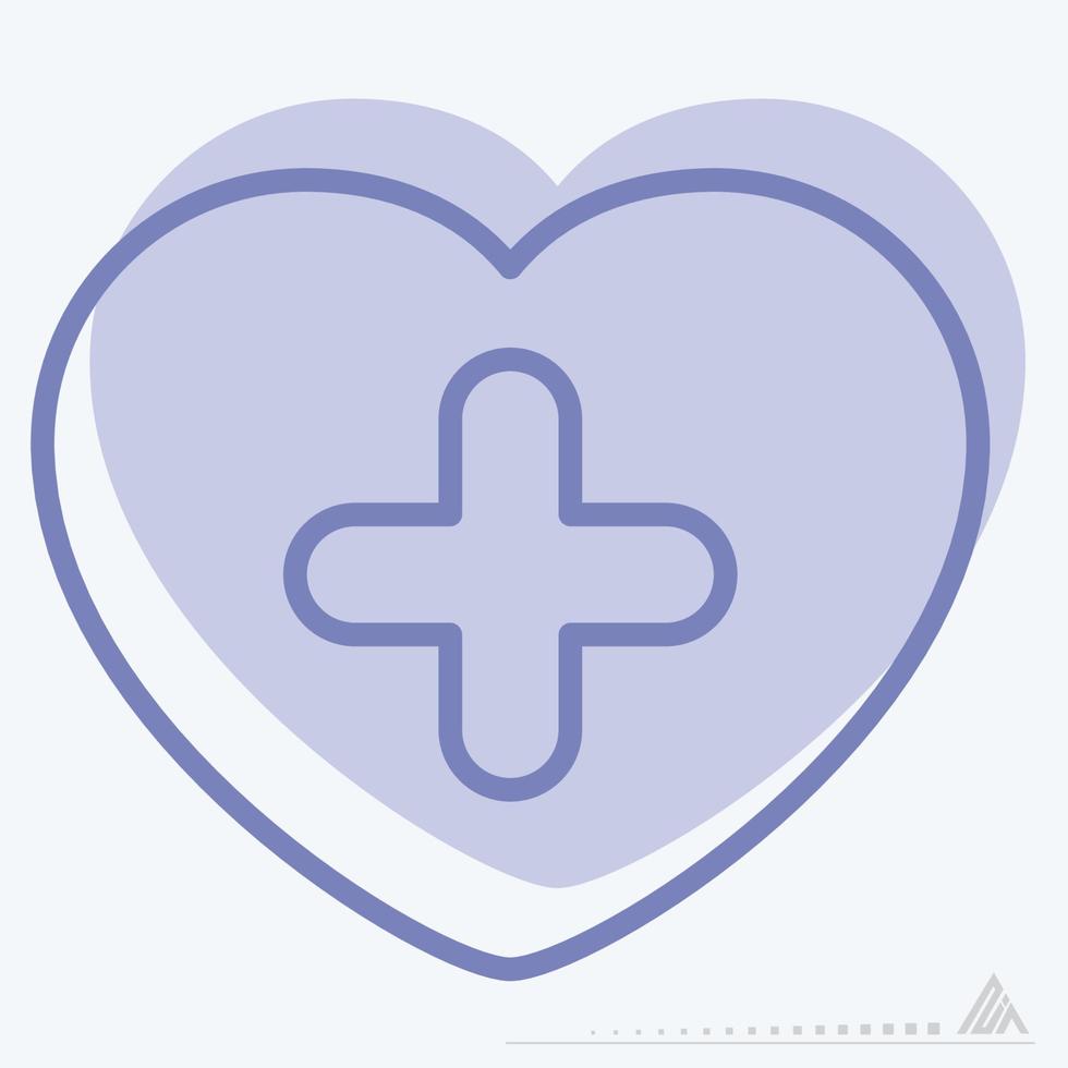 Icon Vector of Pulse - Two Tone Style