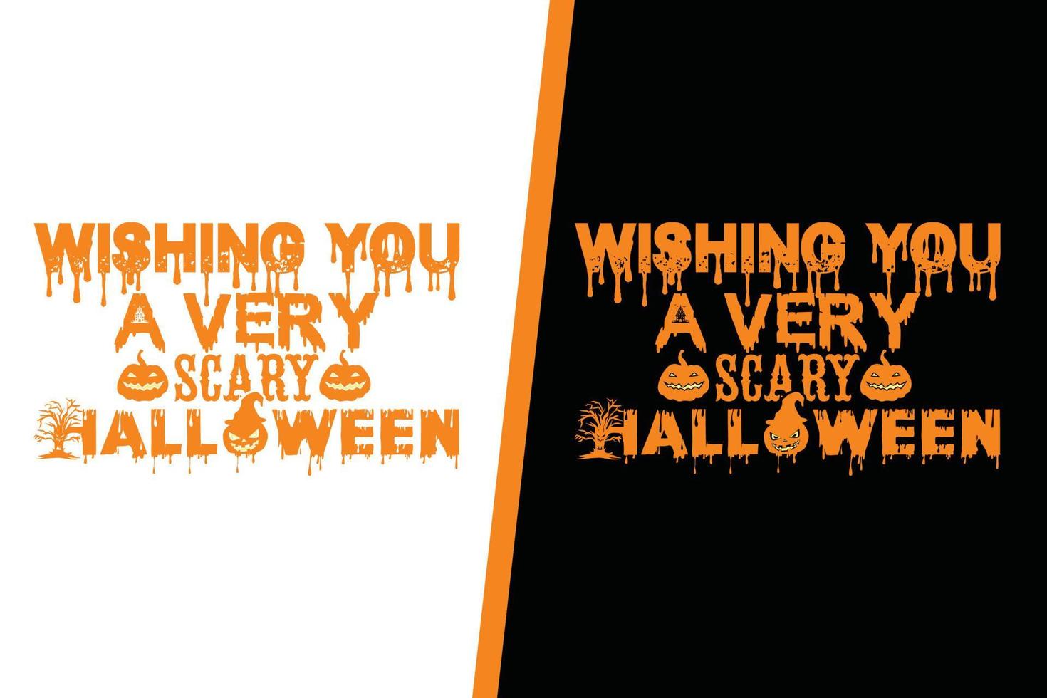 Scary Halloween t shirt design vector
