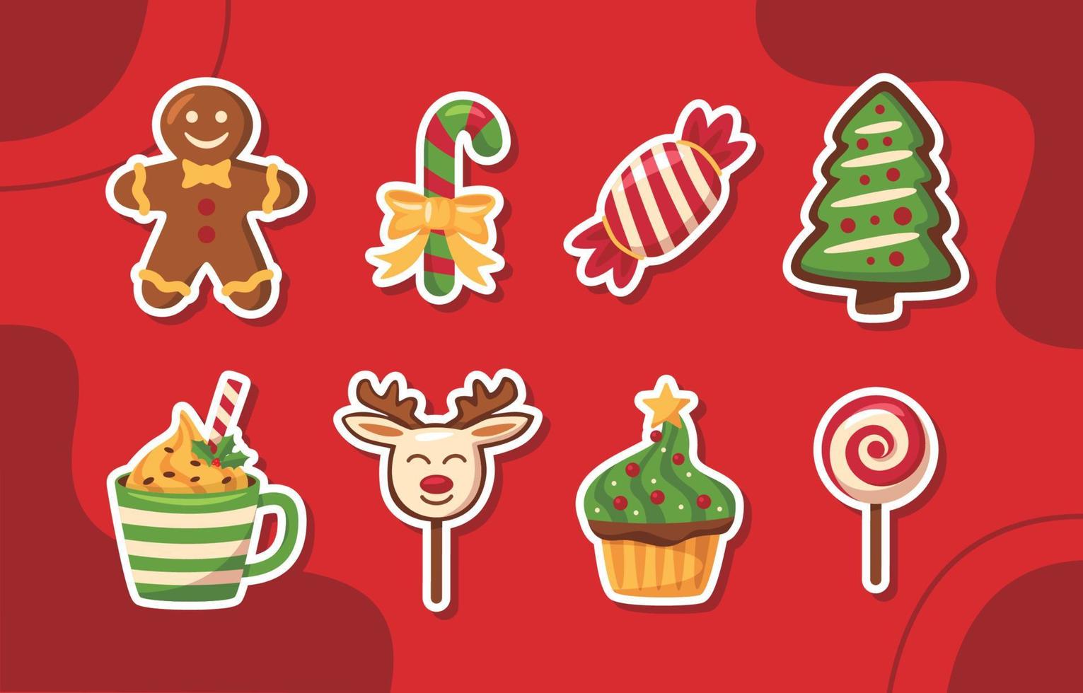 Christmas Sweets Collection vector