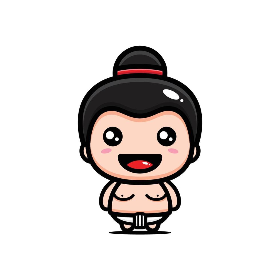 cute sumo character vector design