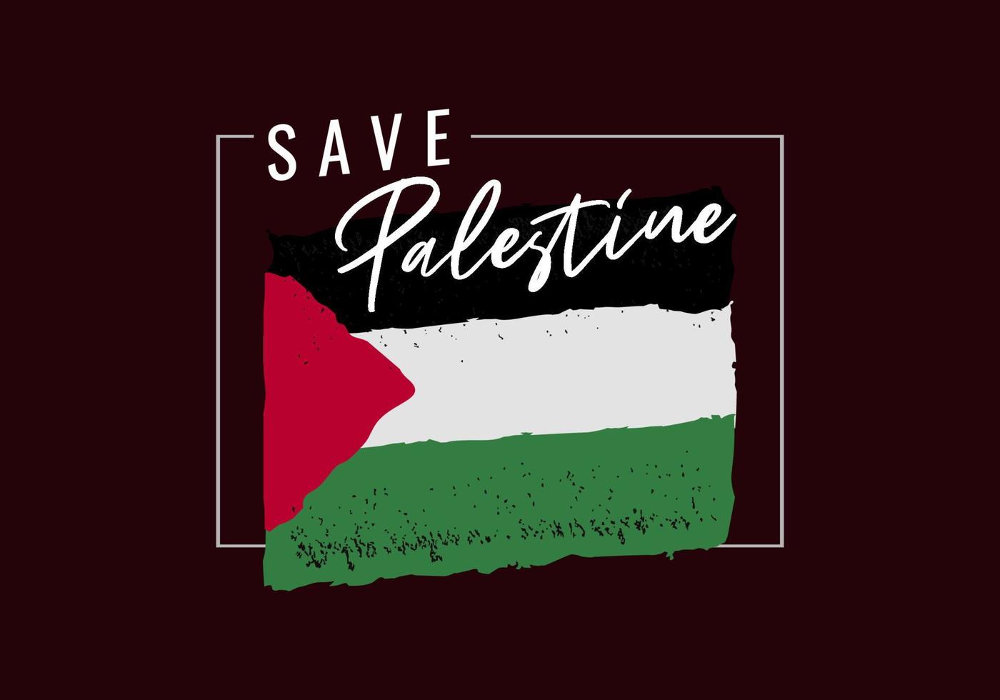 Save Palestine vector illustration background.