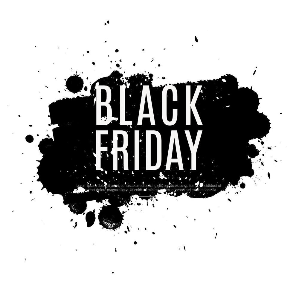 black friday background, shopping template vector