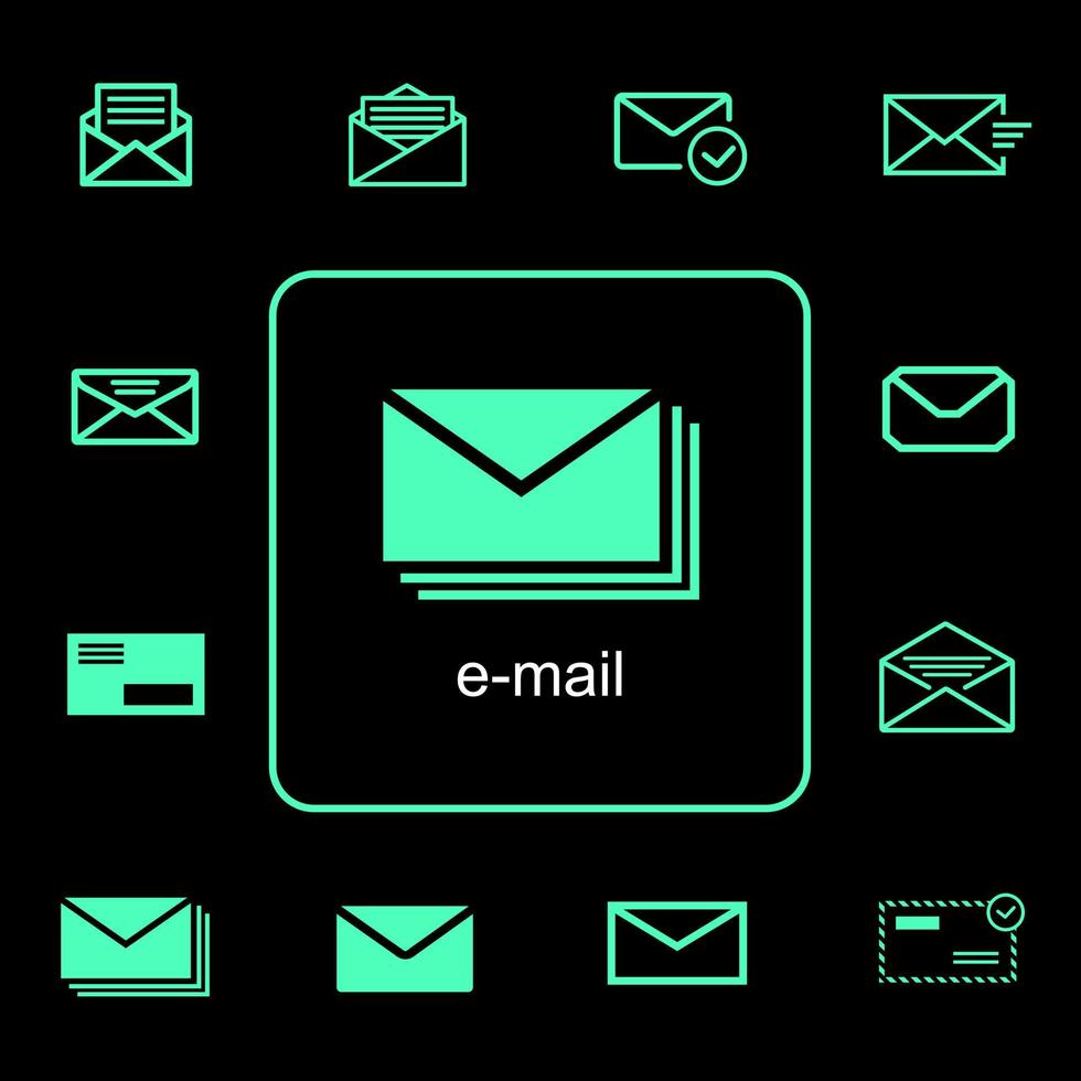 letter,send,email related icons vector