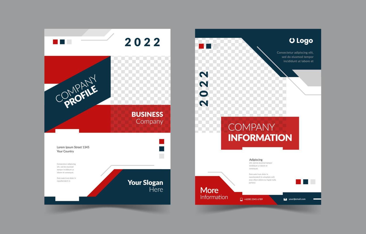 Company Profile Template Set vector