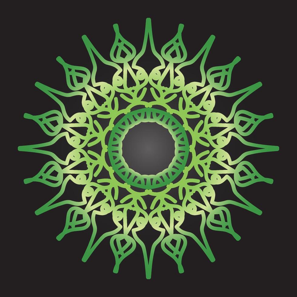 Vector round abstract circle. Mandala style.