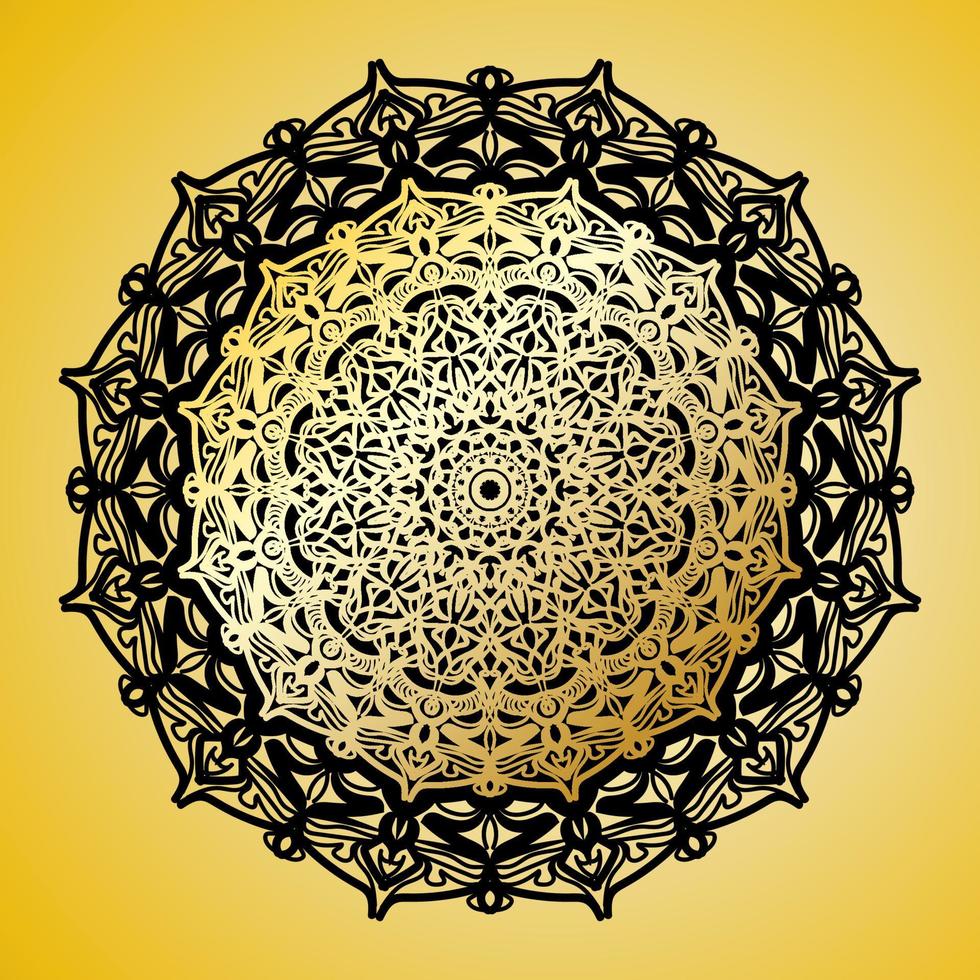 Vector round abstract circle. Mandala style.