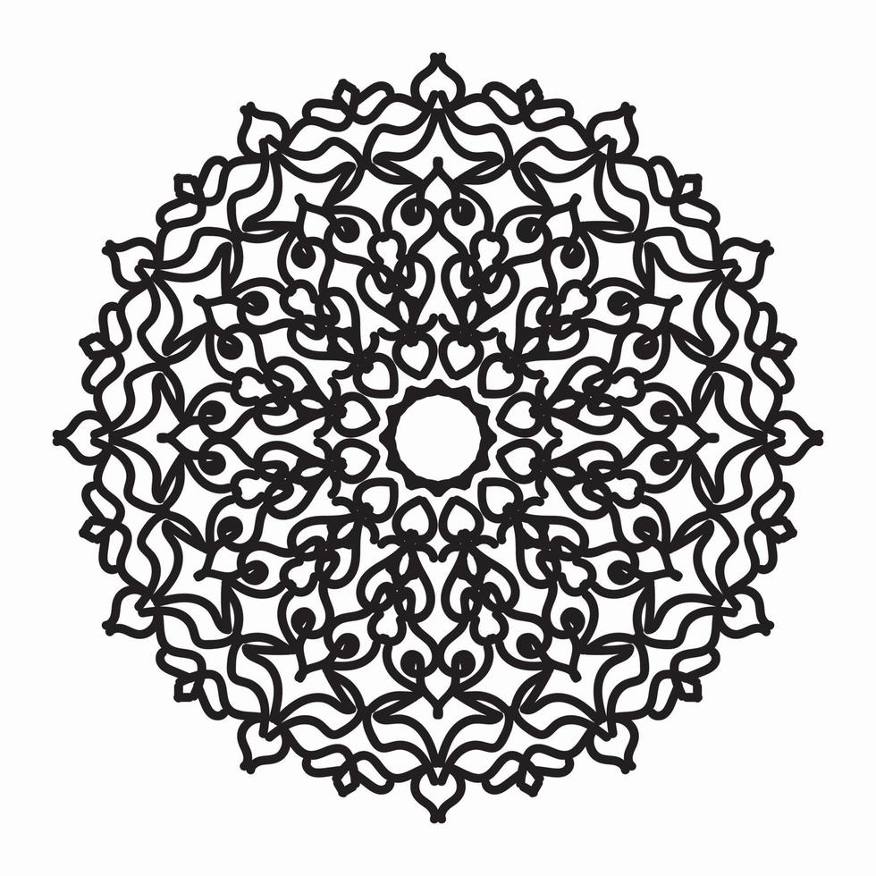 Vector round abstract circle. Mandala style. EPS 10