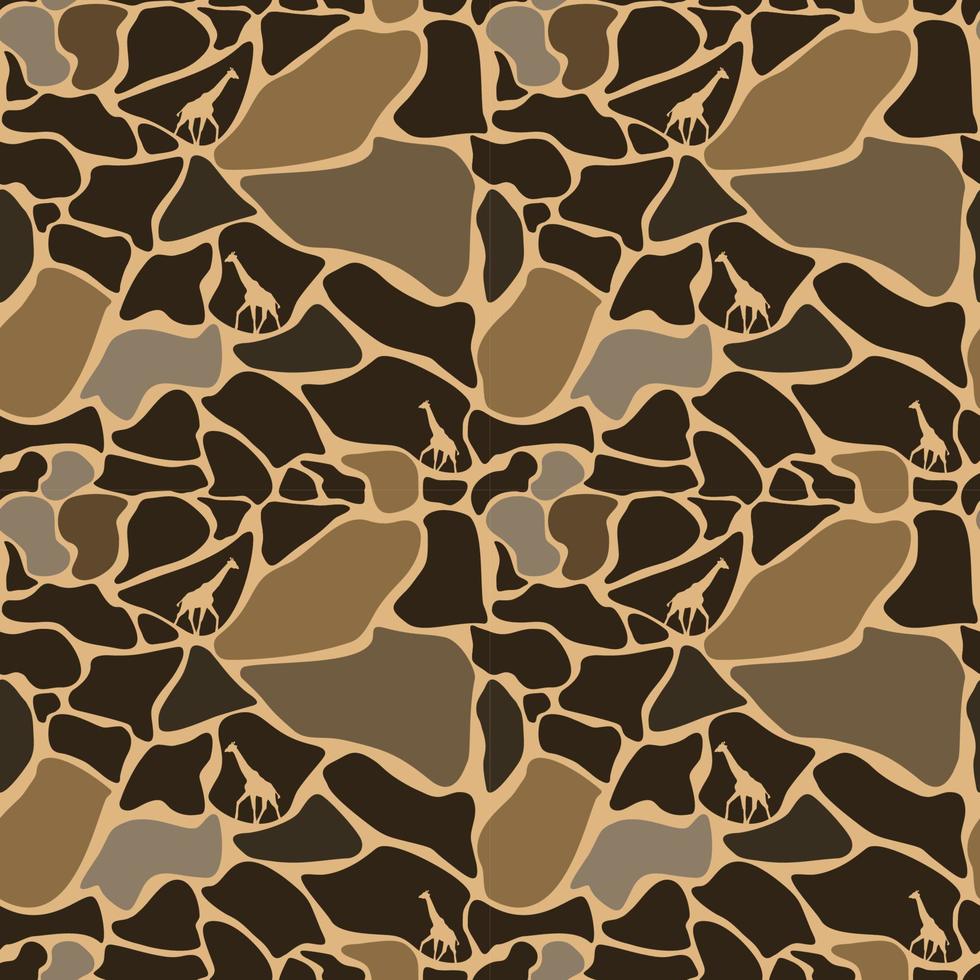 Giraffe skin seamless pattern, animal background, tribal ornament, vector background.