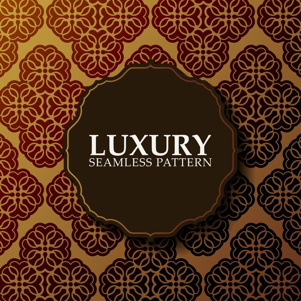 Luxury ornament pattern design background vector