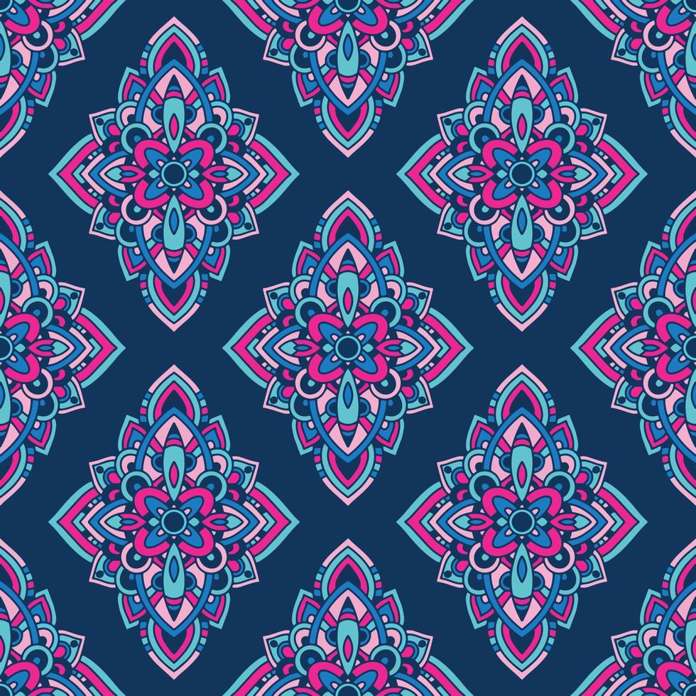 Tribal art ethnic seamless pattern. Folk abstract geometric repeating background texture. Fabric design. Wallpaper vector