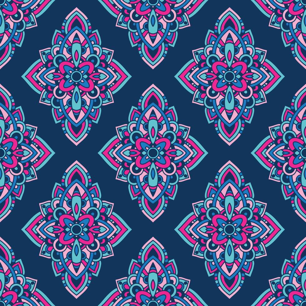 Tribal art ethnic seamless pattern. Folk abstract geometric repeating background texture. Fabric design. Wallpaper vector