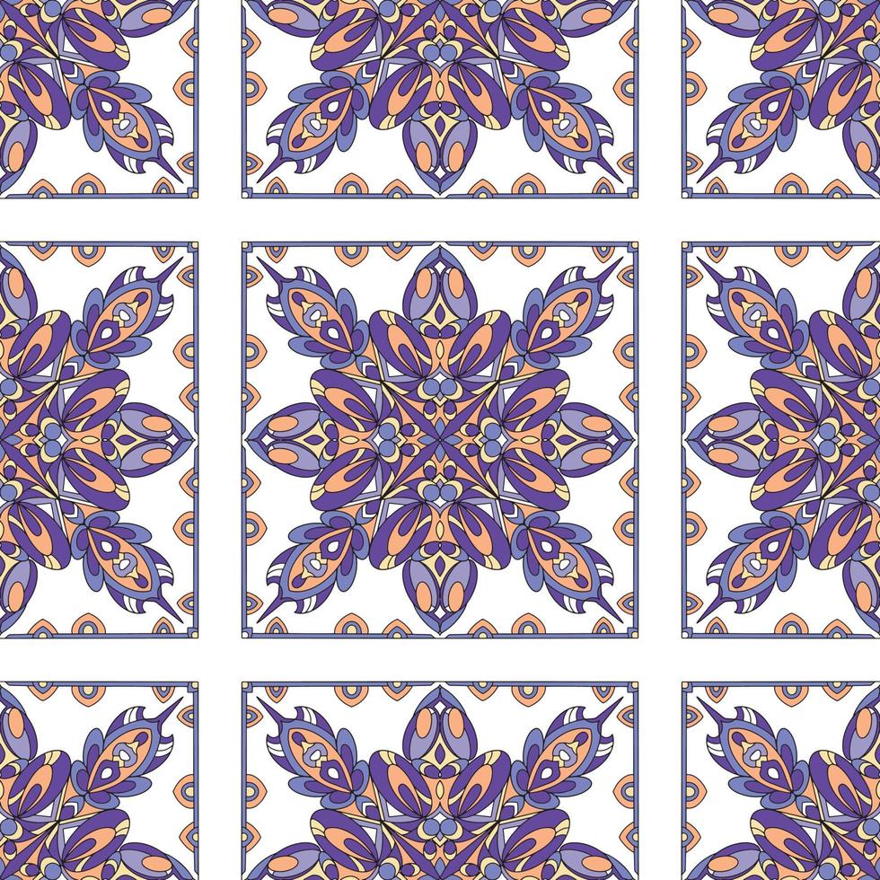 Abstract ethnic seamless pattern. Tribal art boho print, hand drawn ornament. Background texture, wallpaper, wrapping vector