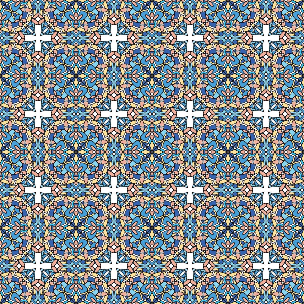 Seamless pattern. Vintage decorative elements. Hand drawn background. Islam, Arabic, Indian, ottoman motifs. Perfect for printing on fabric or paper. vector