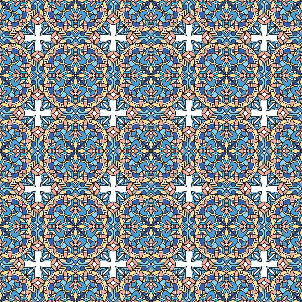 Seamless pattern. Vintage decorative elements. Hand drawn background. Islam, Arabic, Indian, ottoman motifs. Perfect for printing on fabric or paper. vector