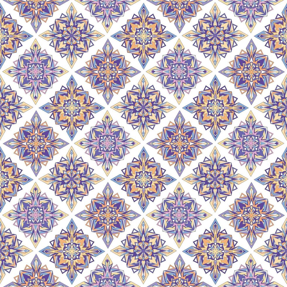 Ethnic boho seamless pattern. Ethno ornament. Tribal art repeating background. Cloth design, wallpaper, wrapping vector