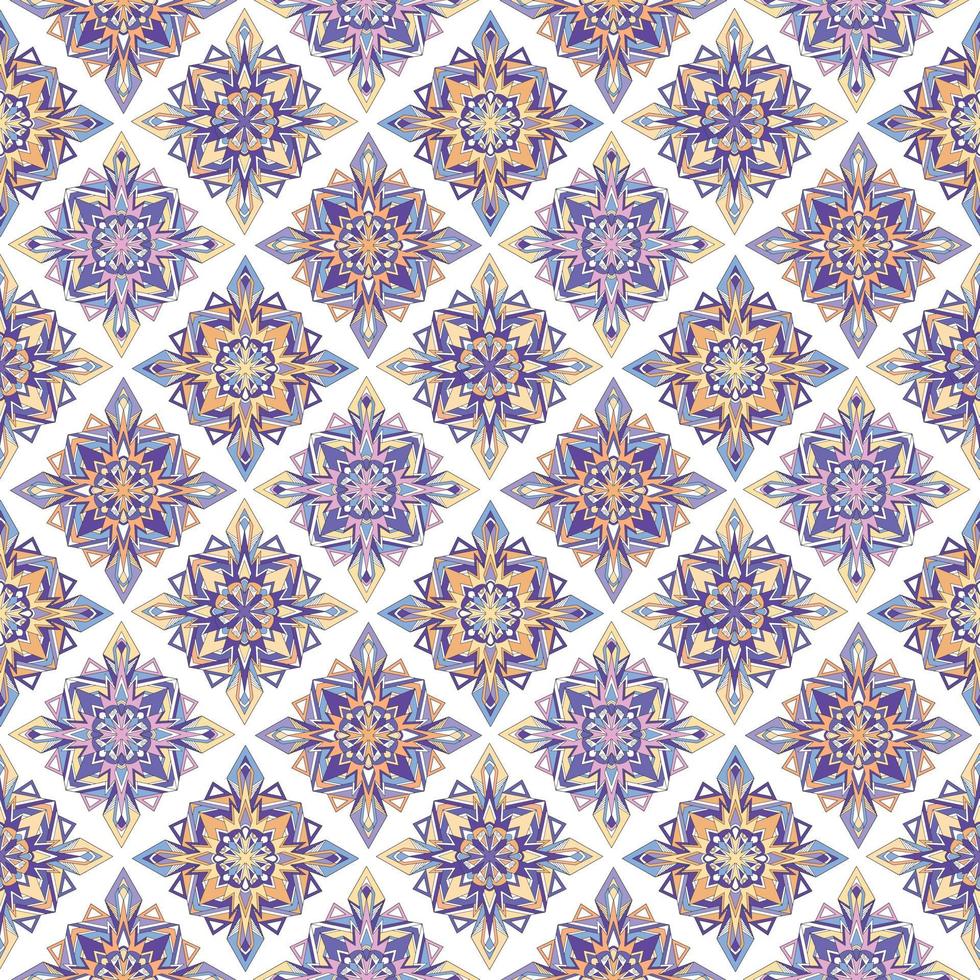 Ethnic boho seamless pattern. Ethno ornament. Tribal art repeating background. Cloth design, wallpaper, wrapping vector