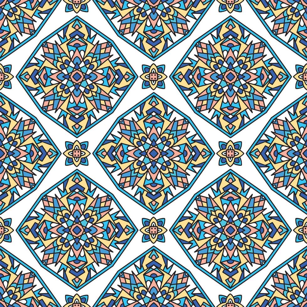 Ethnic tribal art seamless pattern. Geometric print. Boho texture. Cloth design, wallpaper, wrapping vector