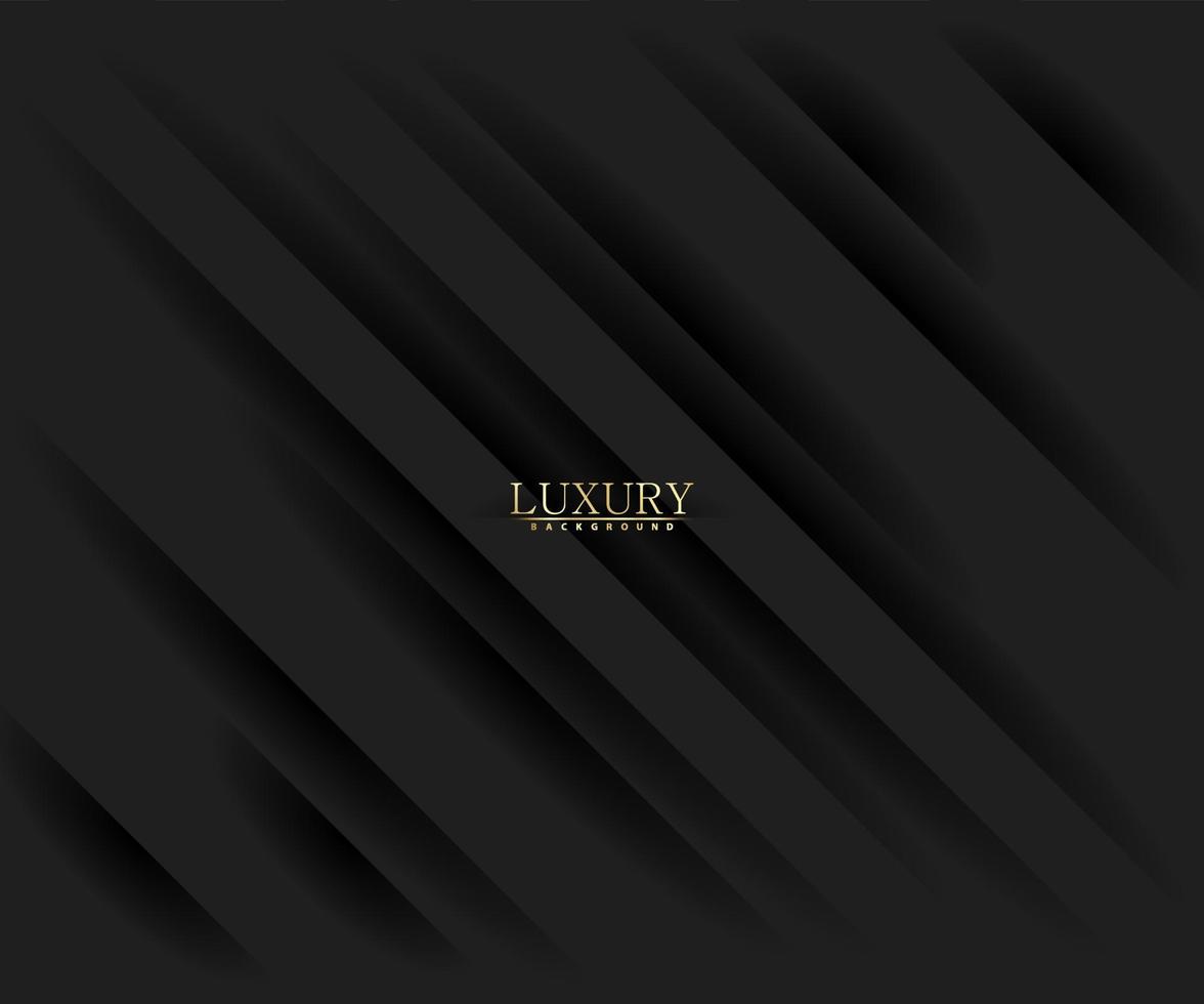 Abstract black luxury background with shiny lines. Elegant modern design vector