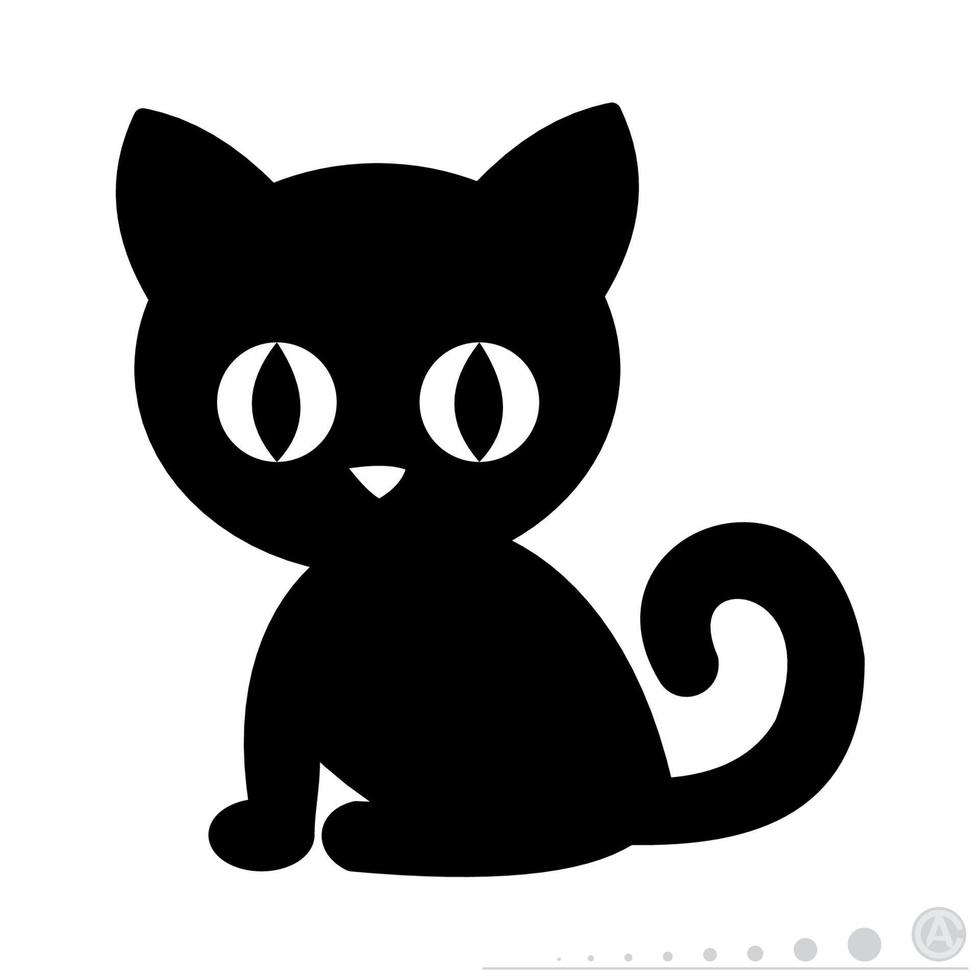 icono de gato black.eps vector