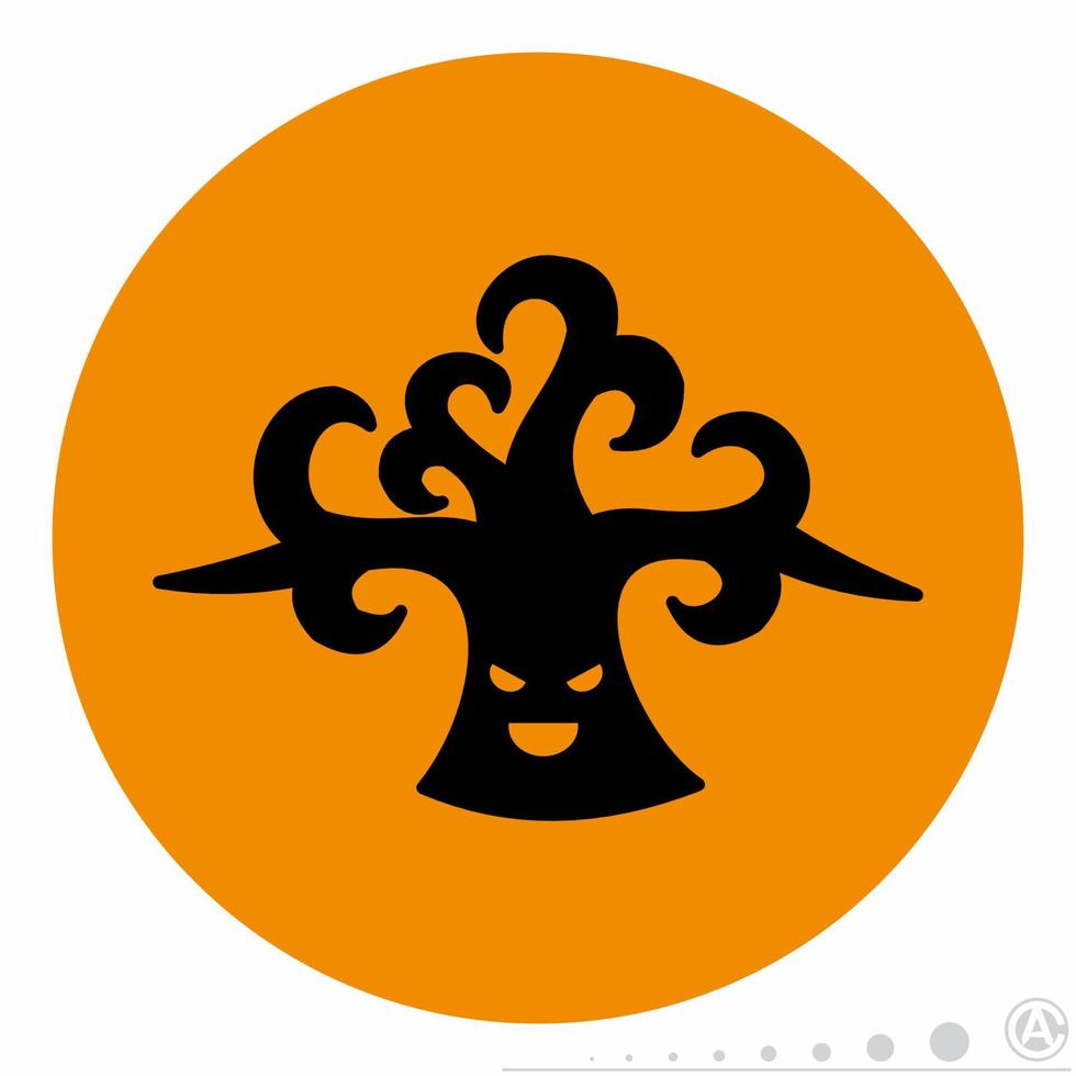 Tree Icon Orange.eps vector