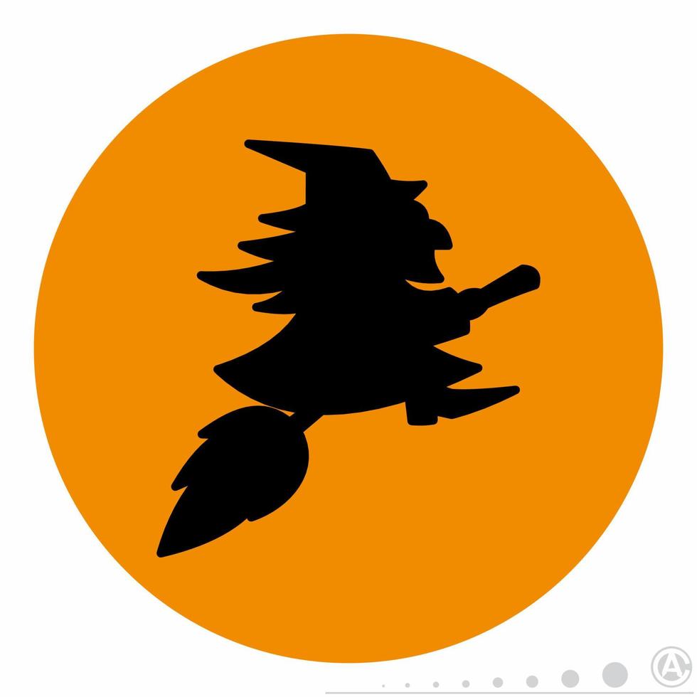 Witch Icon Orange.eps vector