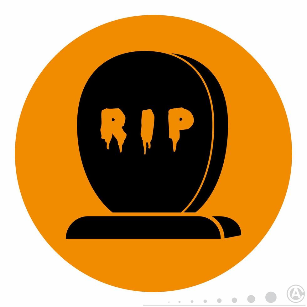 Tombstone Icon Orange.eps vector