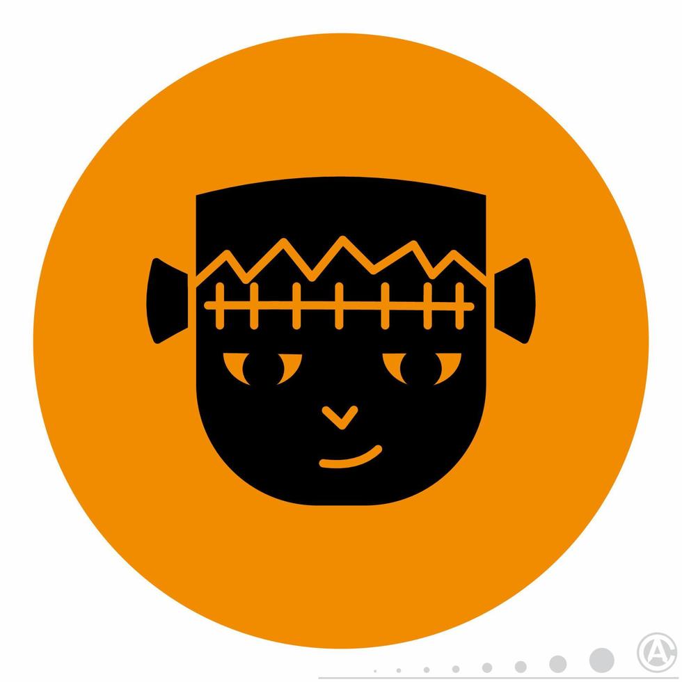 Frankensteins Icon Orange.eps vector