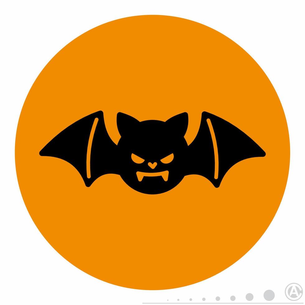 Bat Icon Orange.eps vector