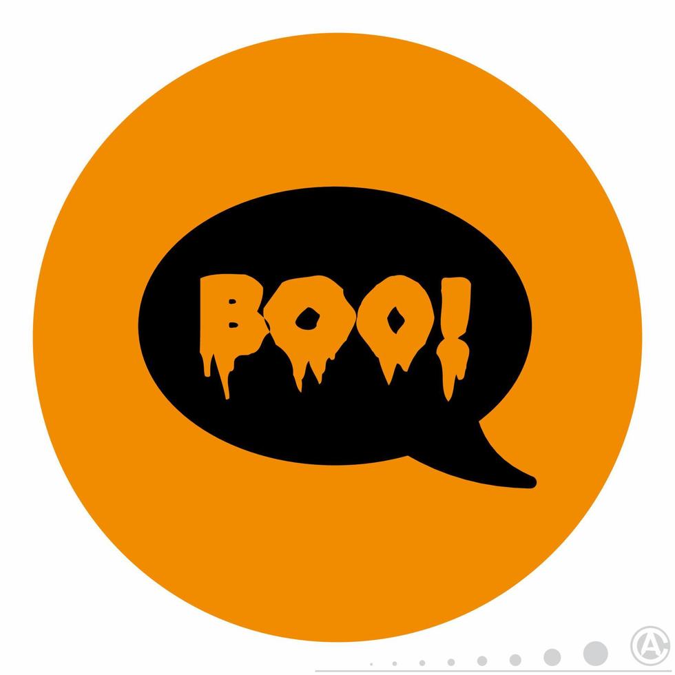 icono de boo orange.eps vector