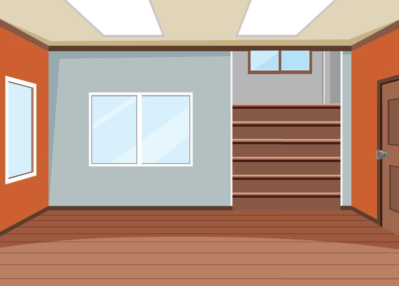 Empty room interior design vector