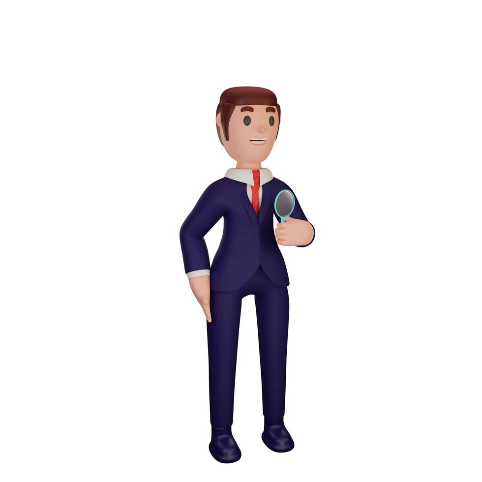 character with business concept photo