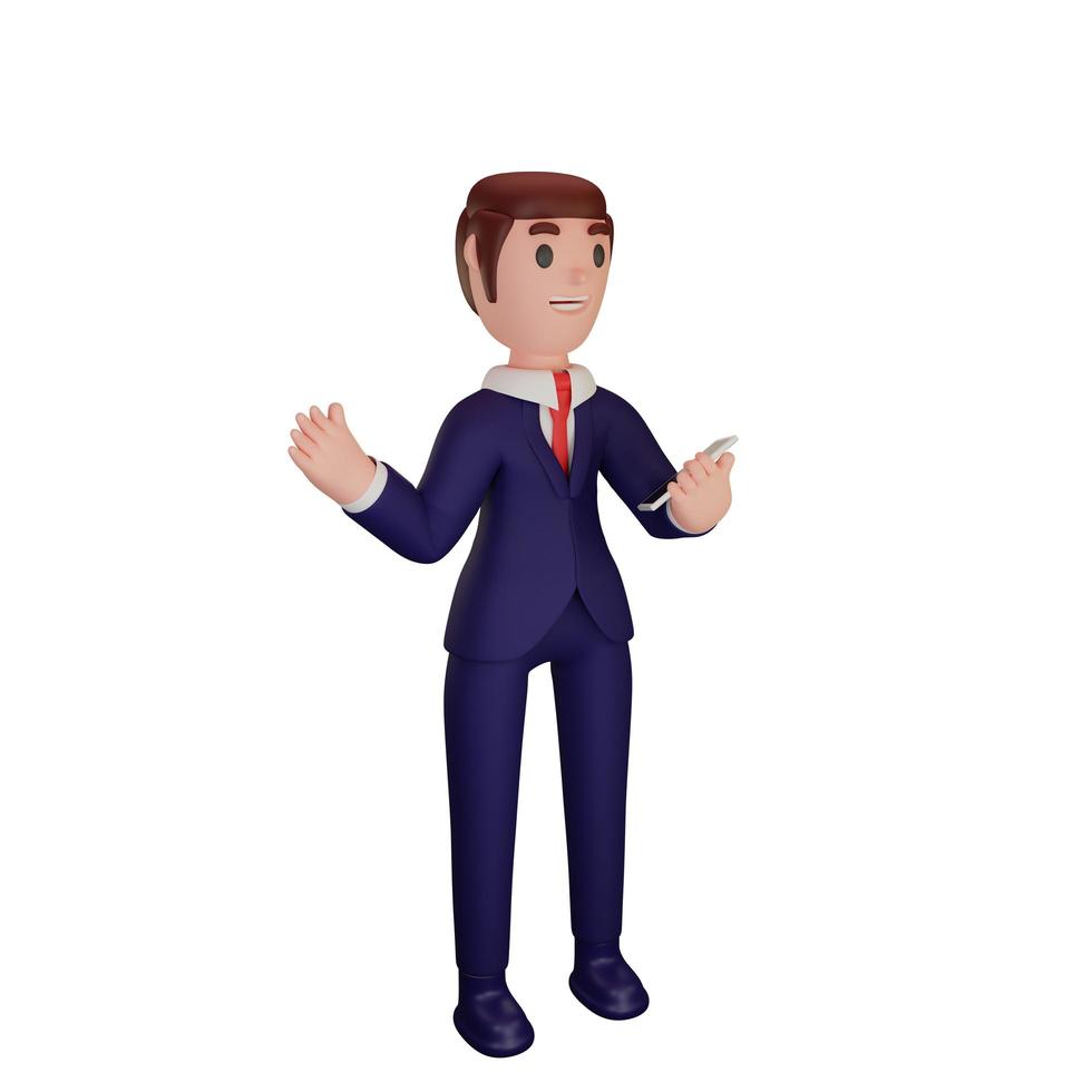 character with business concept photo