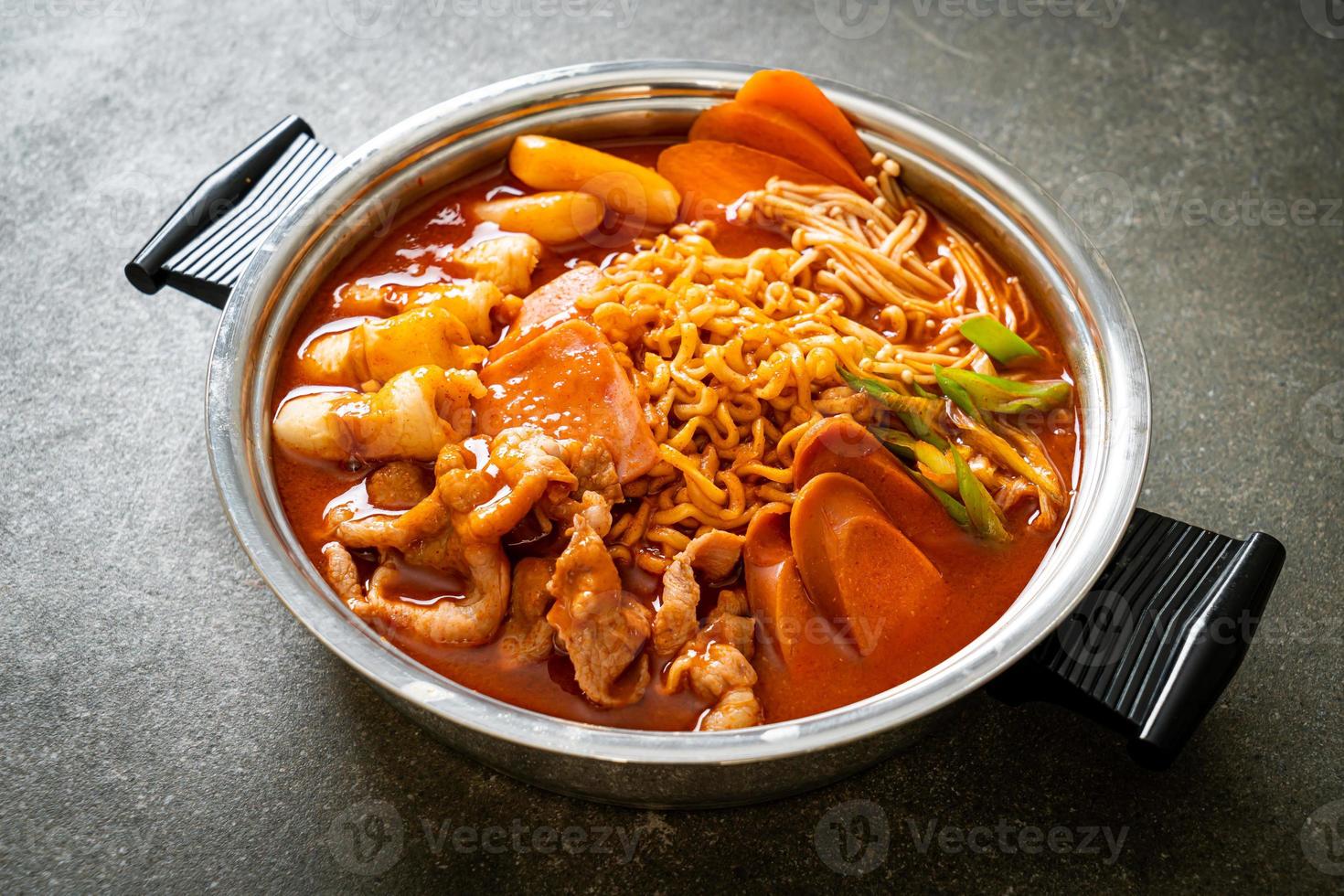 Budae Jjigae or Budaejjigae - Army stew or Army base stew photo