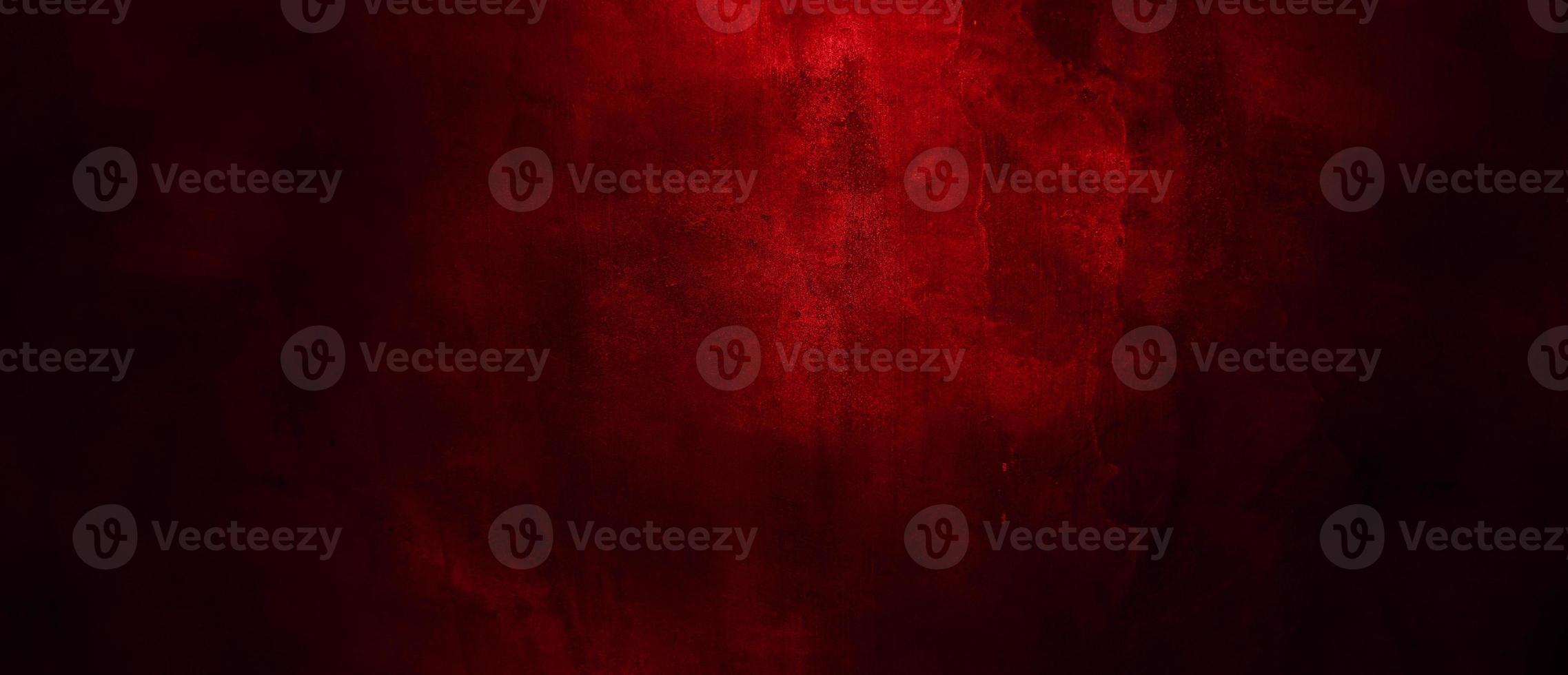 Scary Red and black horror background. Dark grunge red concrete photo