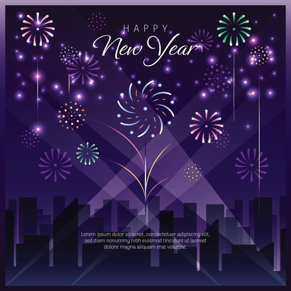 New Year Festifity Illustration vector