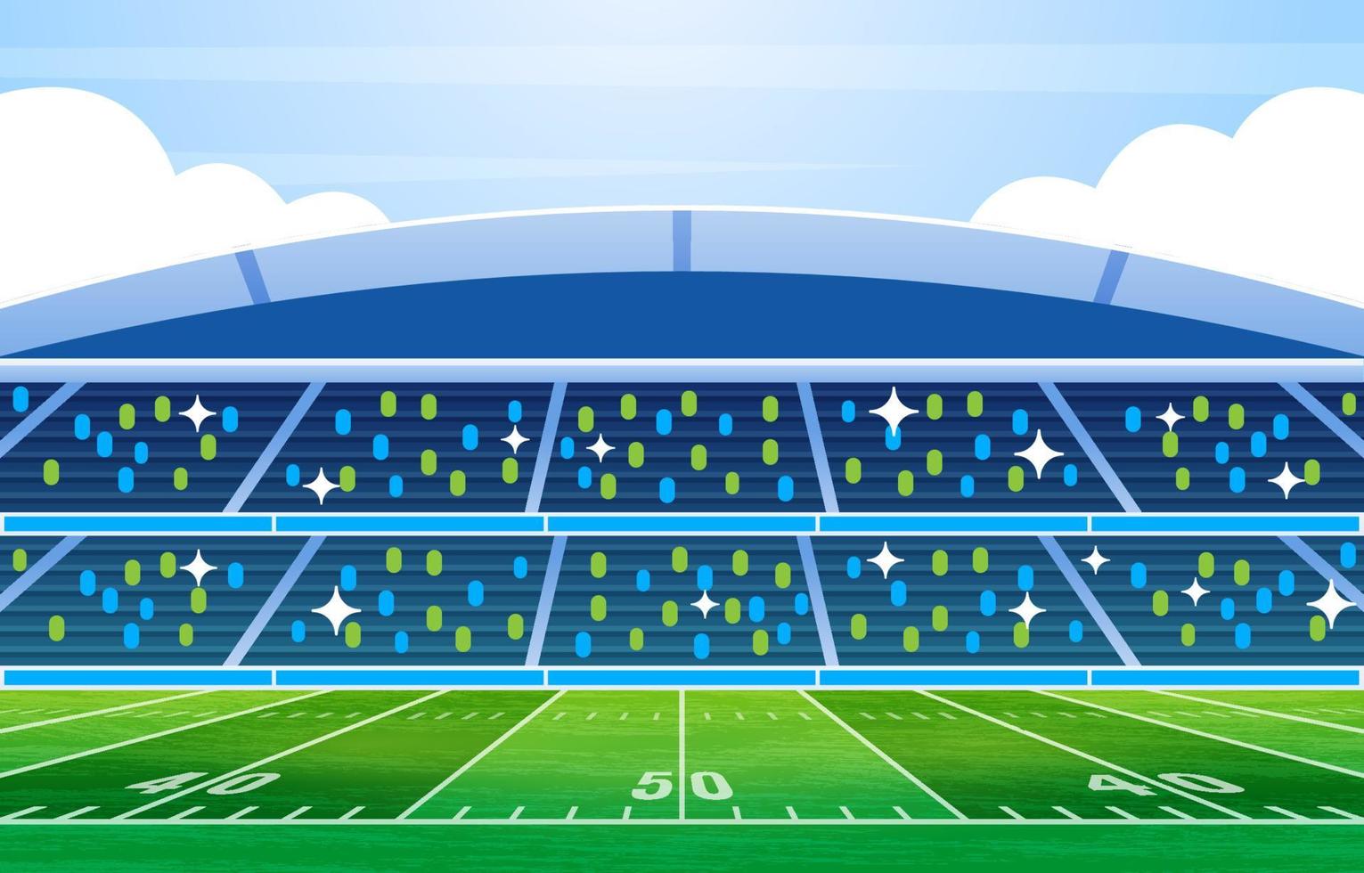 Superbowl American Football Stadium Background vector
