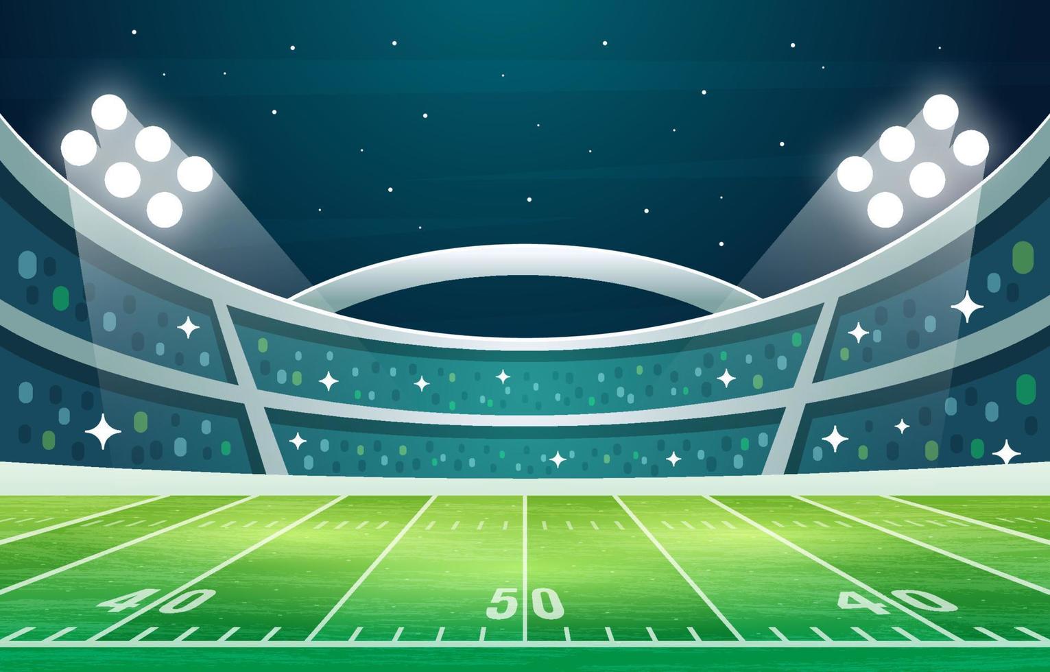 fondo del estadio de fútbol americano superbowl vector