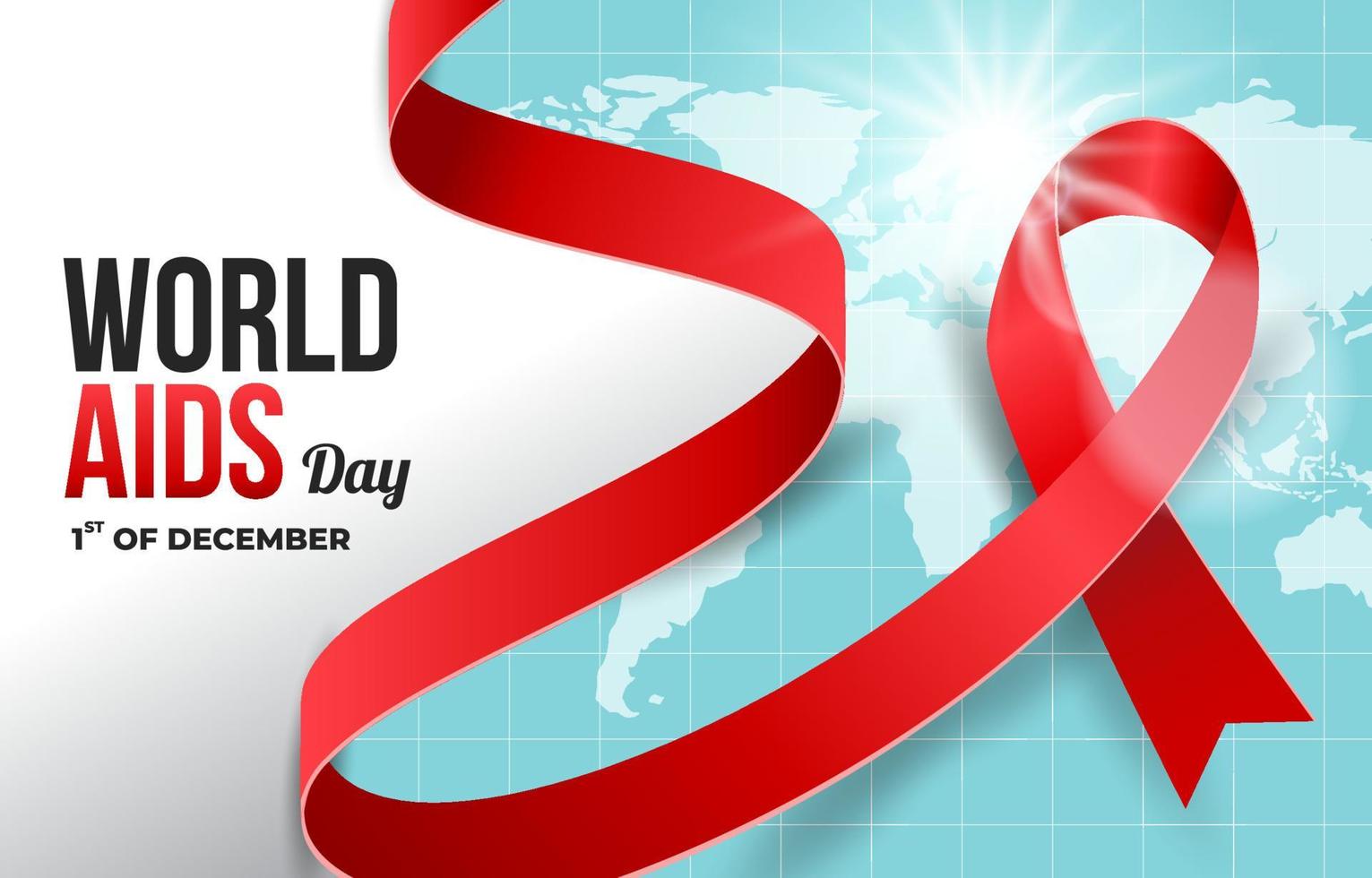 concepto del día mundial del sida vector