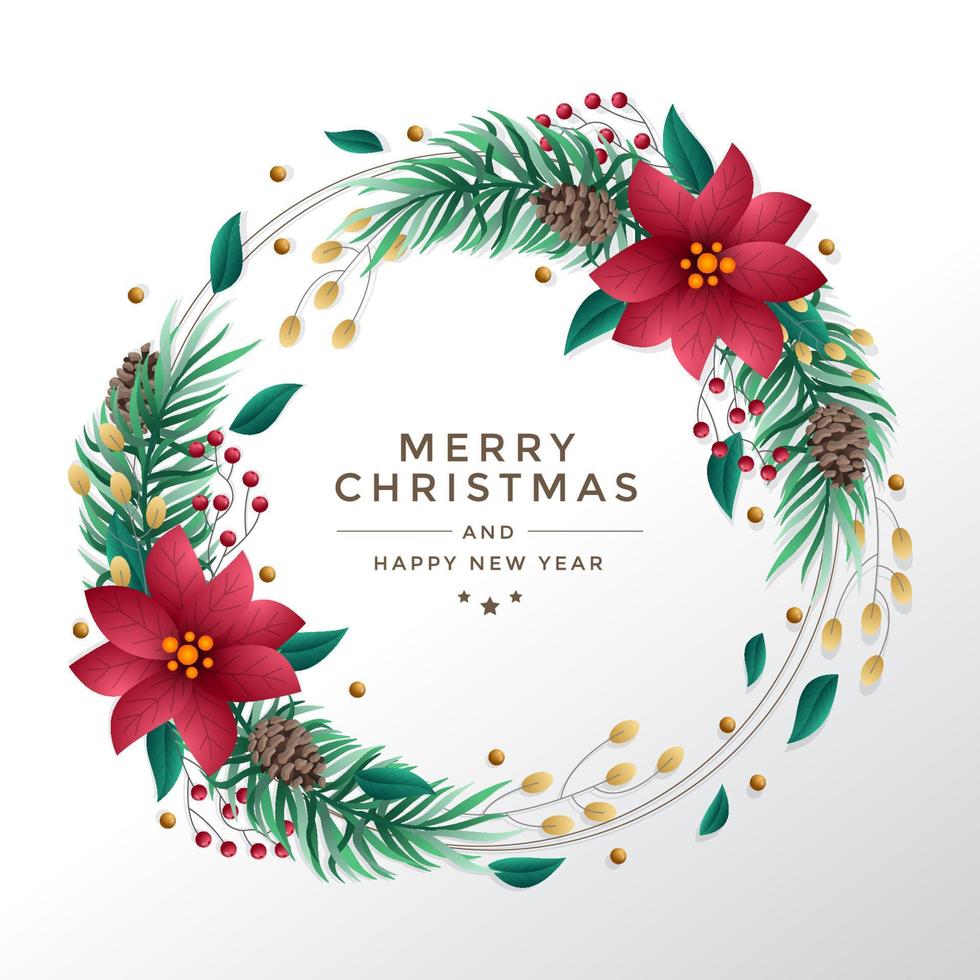 Beautiful Christmas Floral Background 3709133 Vector Art at Vecteezy