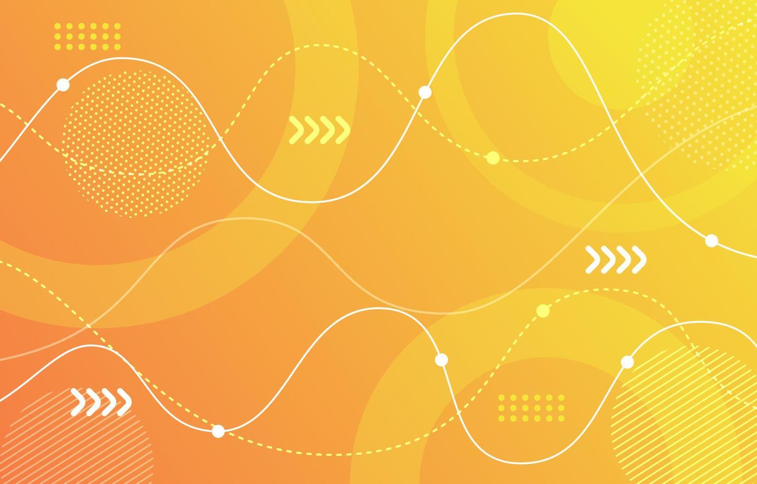 Yellow Abstract Wireframe Background vector