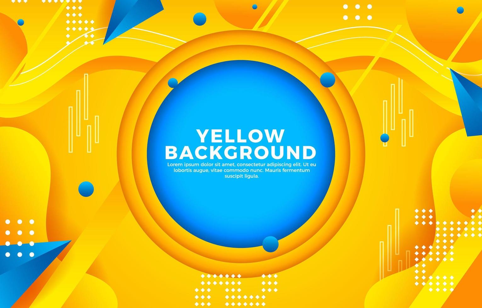 fondo abstracto con color amarillo vector